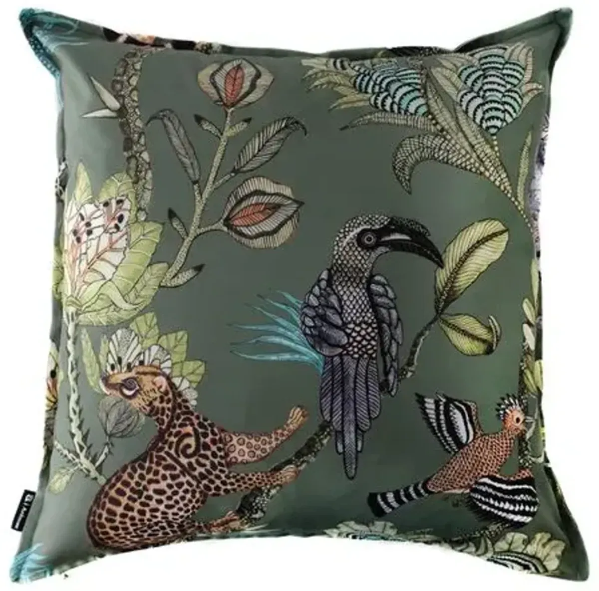 Camp Critters 20x20 Pillow - Green - Ngala Trading Co.