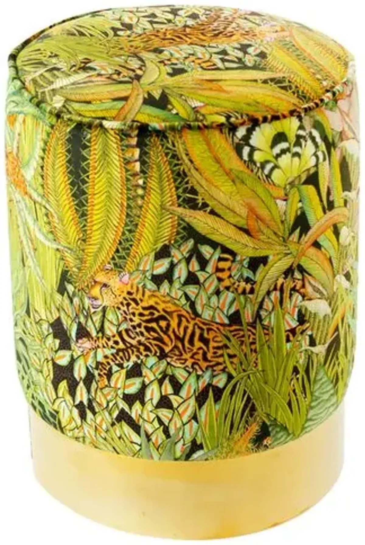 Sabie Forest Pouf - Green/Orange - Ngala Trading Co.