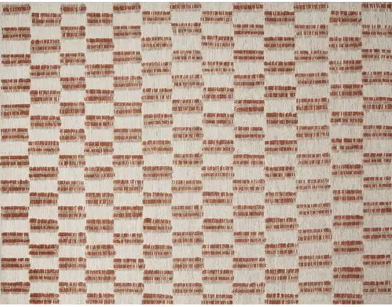 Harrison Rug - Beige/Rust - Red - Red