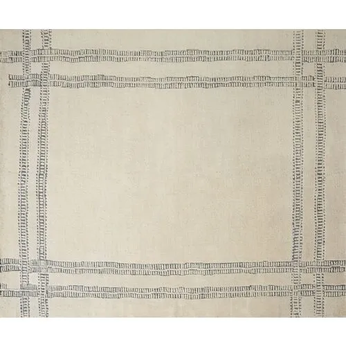 Milton Rug - Ivory/Ink - Ivory