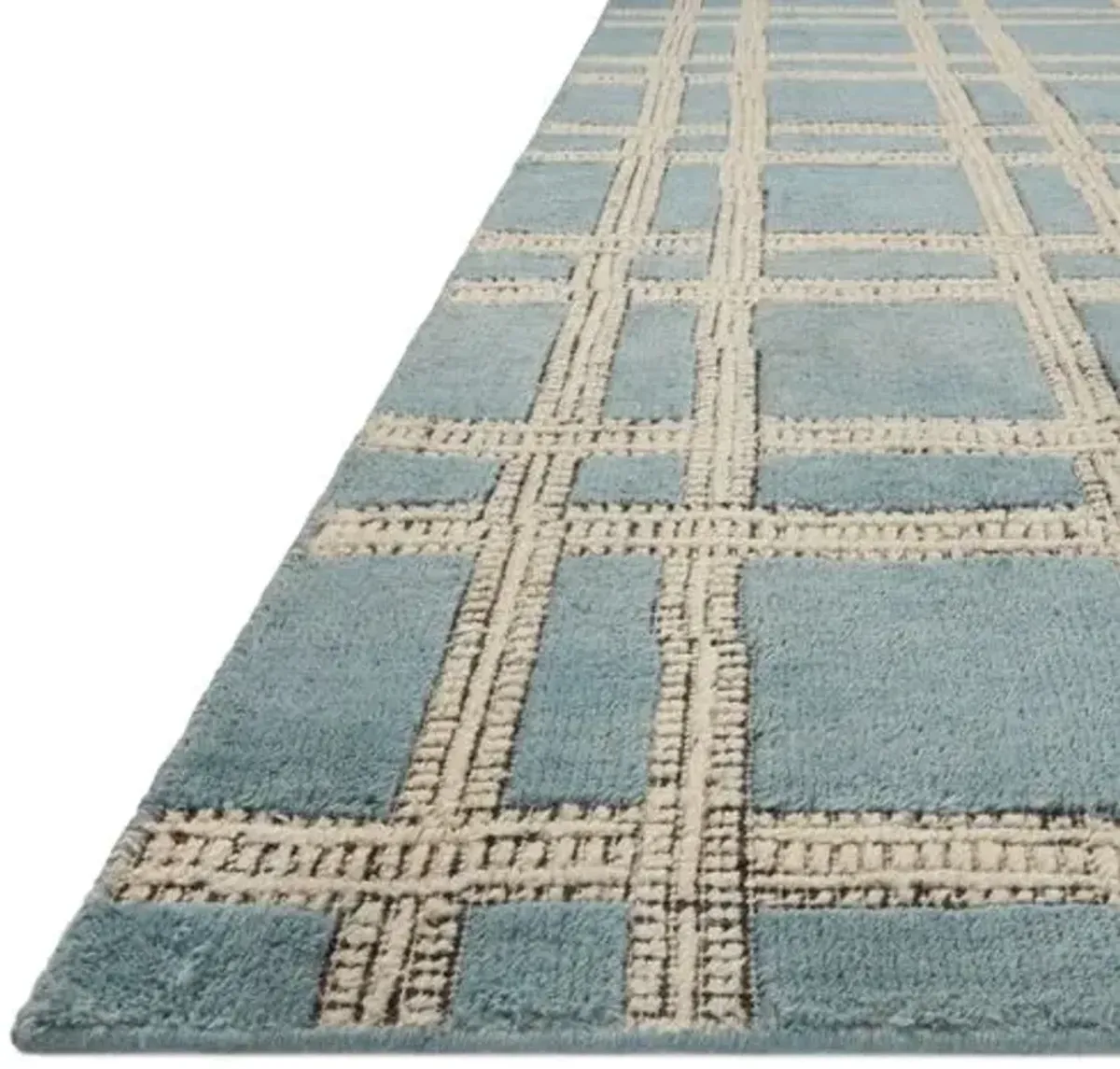 Milton Rug - Ocean/Ivory - Blue - Blue