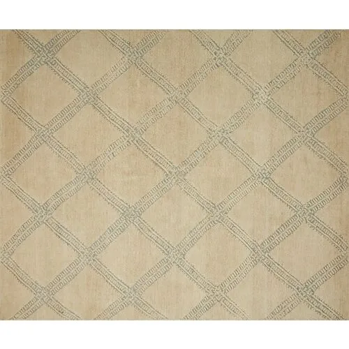 Milton Rug - Beige/Ocean - Beige