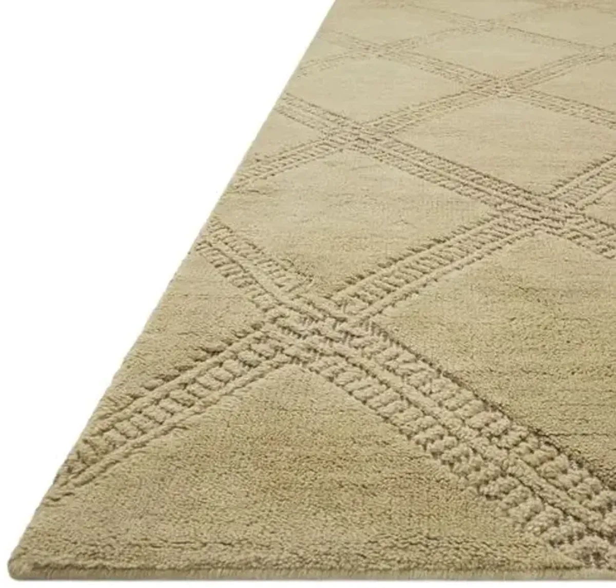 Milton Rug - Olive/Taupe - Green - Green