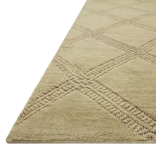 Milton Rug - Olive/Taupe - Green - Green