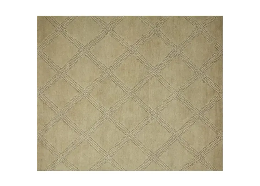 Milton Rug - Olive/Taupe - Green - Green