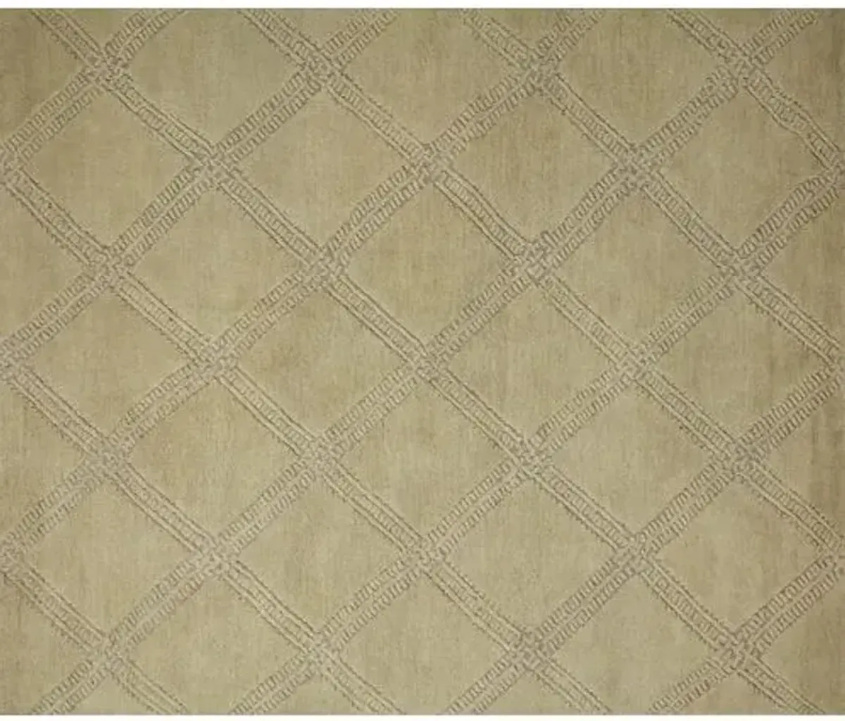 Milton Rug - Olive/Taupe - Green - Green