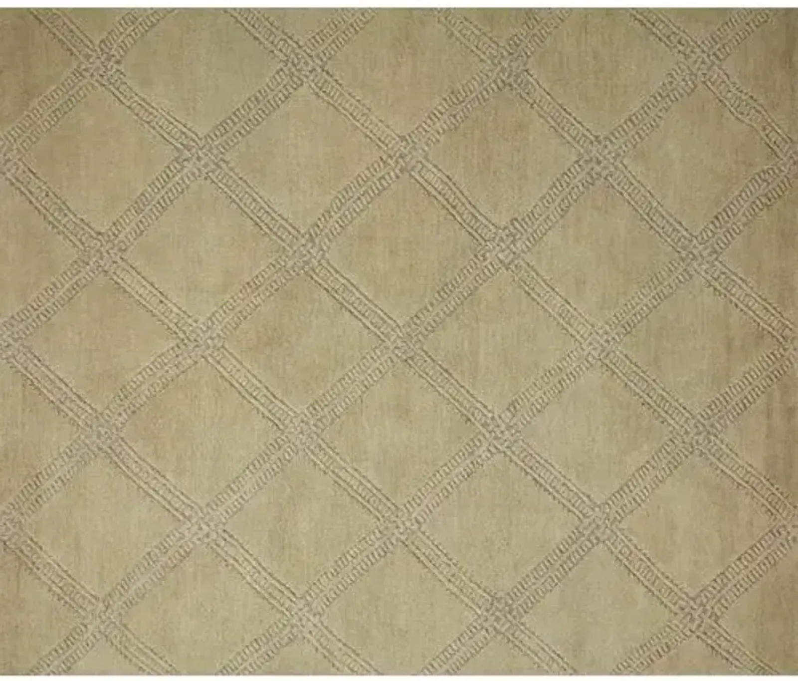 Milton Rug - Olive/Taupe - Green - Green