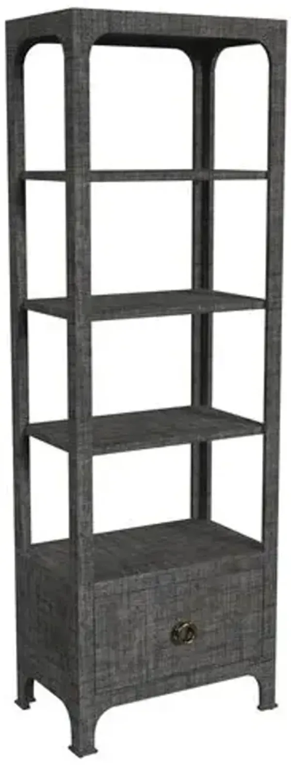 Kos Raffia Étagère - Gray