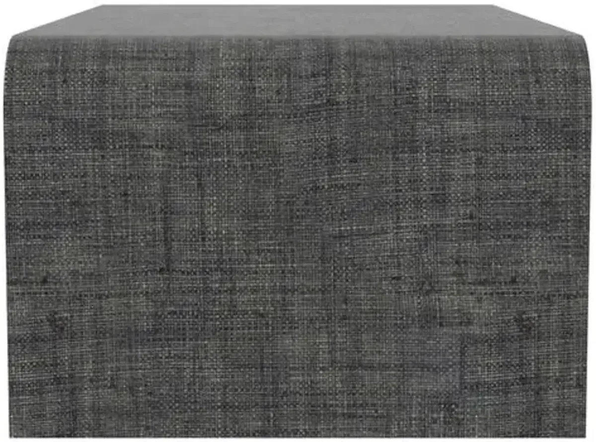 Kos Raffia Waterfall Coffee Table - Gray