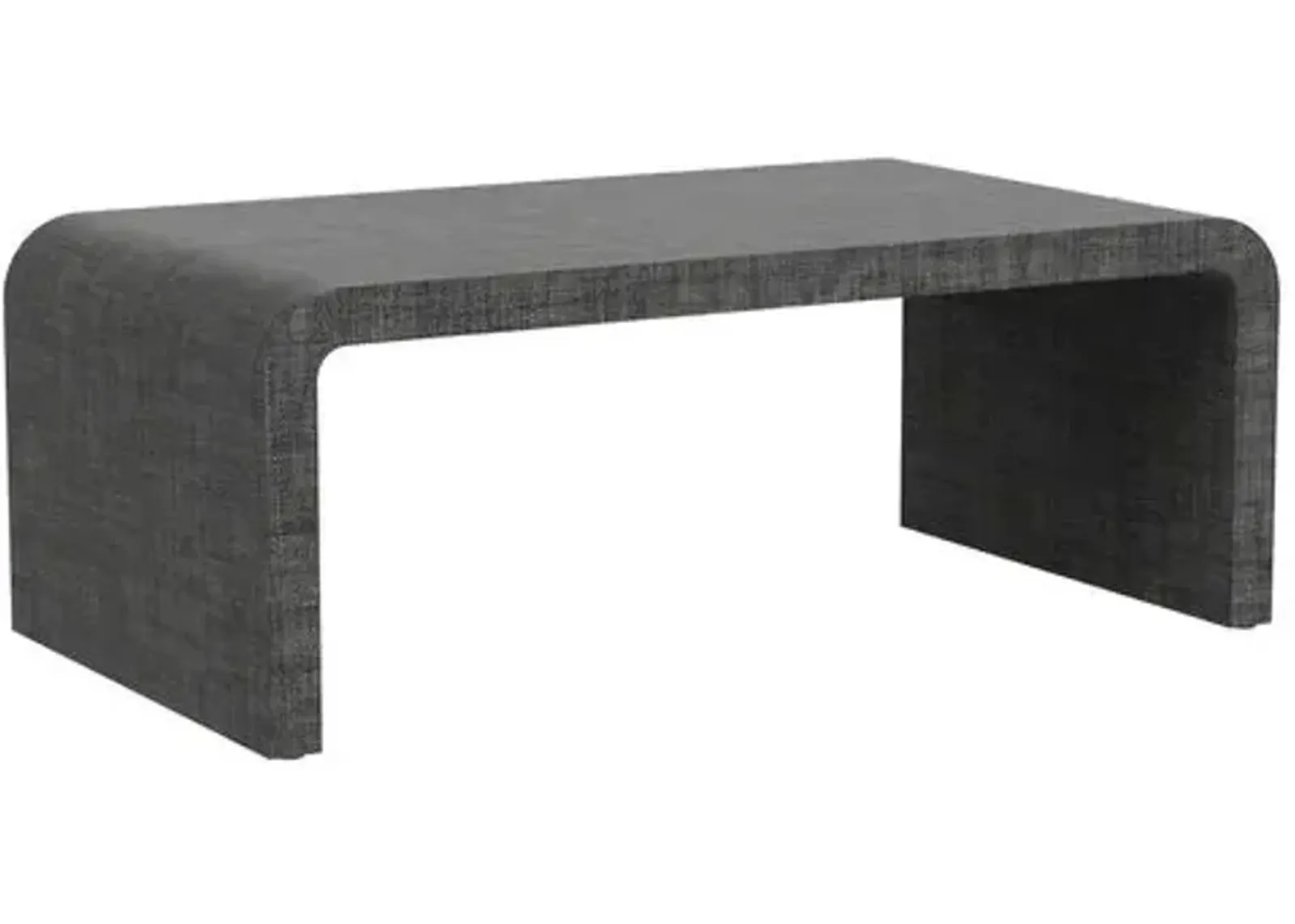 Kos Raffia Waterfall Coffee Table - Gray