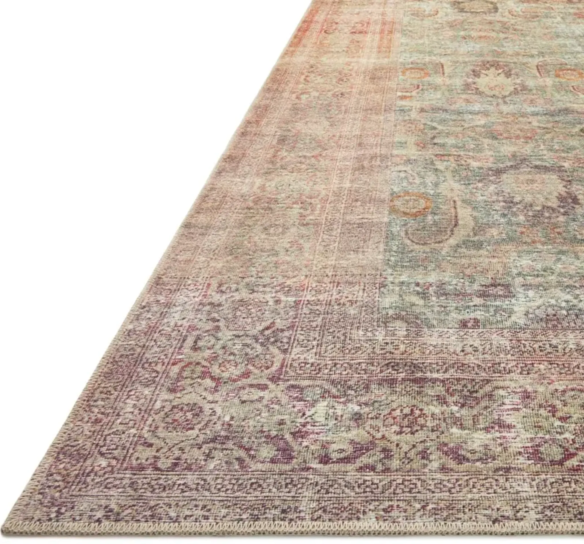Georgie Rug Jadesunset Amber Lewis X Loloi Green Green One Kings Lane ...