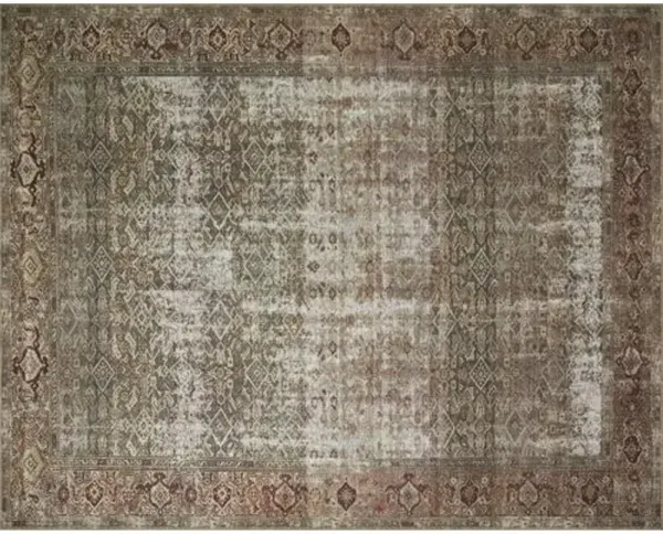 Georgie Rug - Moss/Salmon - Amber Lewis x Loloi - Green - Green