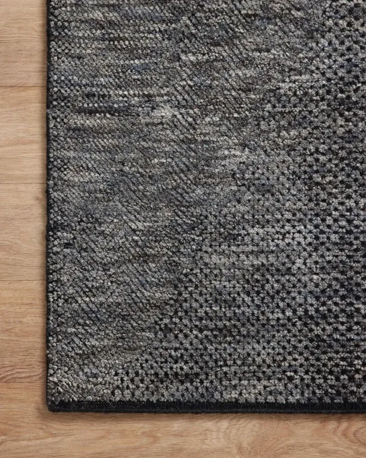Collins Rug, Charcoal/Denim