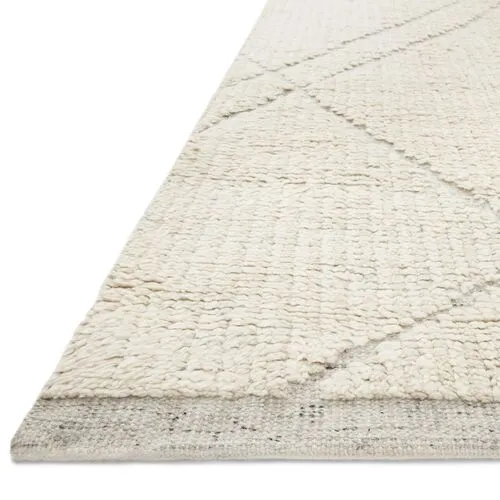 Gwyneth Rug - Ivory/Silver - Amber Lewis x Loloi - Gray - Gray