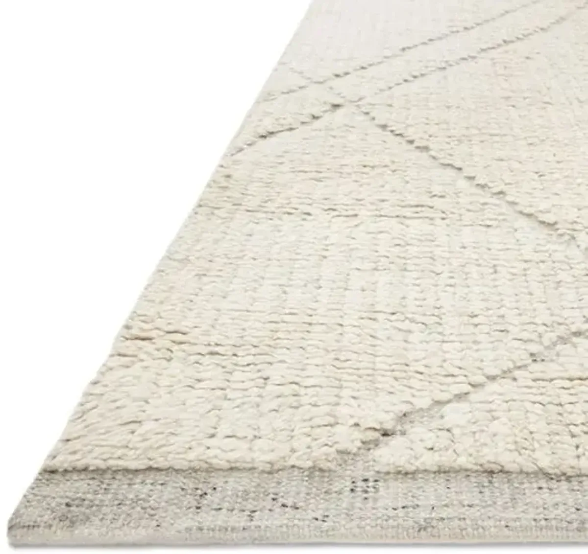 Gwyneth Rug - Ivory/Silver - Amber Lewis x Loloi - Gray - Gray