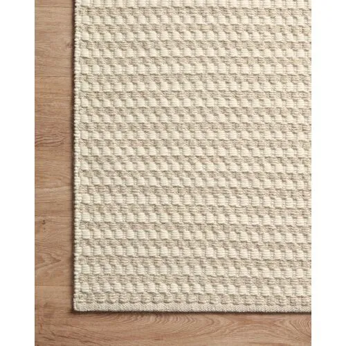 Ojai Rug - Ivory/Natural - Amber Lewis x Loloi - Handcrafted - Beige - Beige