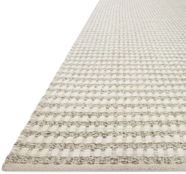 Ojai Rug - Ivory/Stone - Amber Lewis x Loloi - Handcrafted - Gray - Gray
