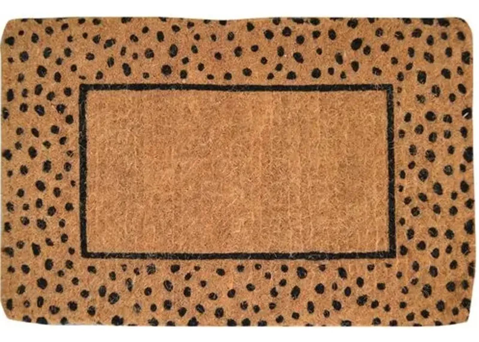 20x30 Cheetah Doormatcolor - Handcrafted - Brown