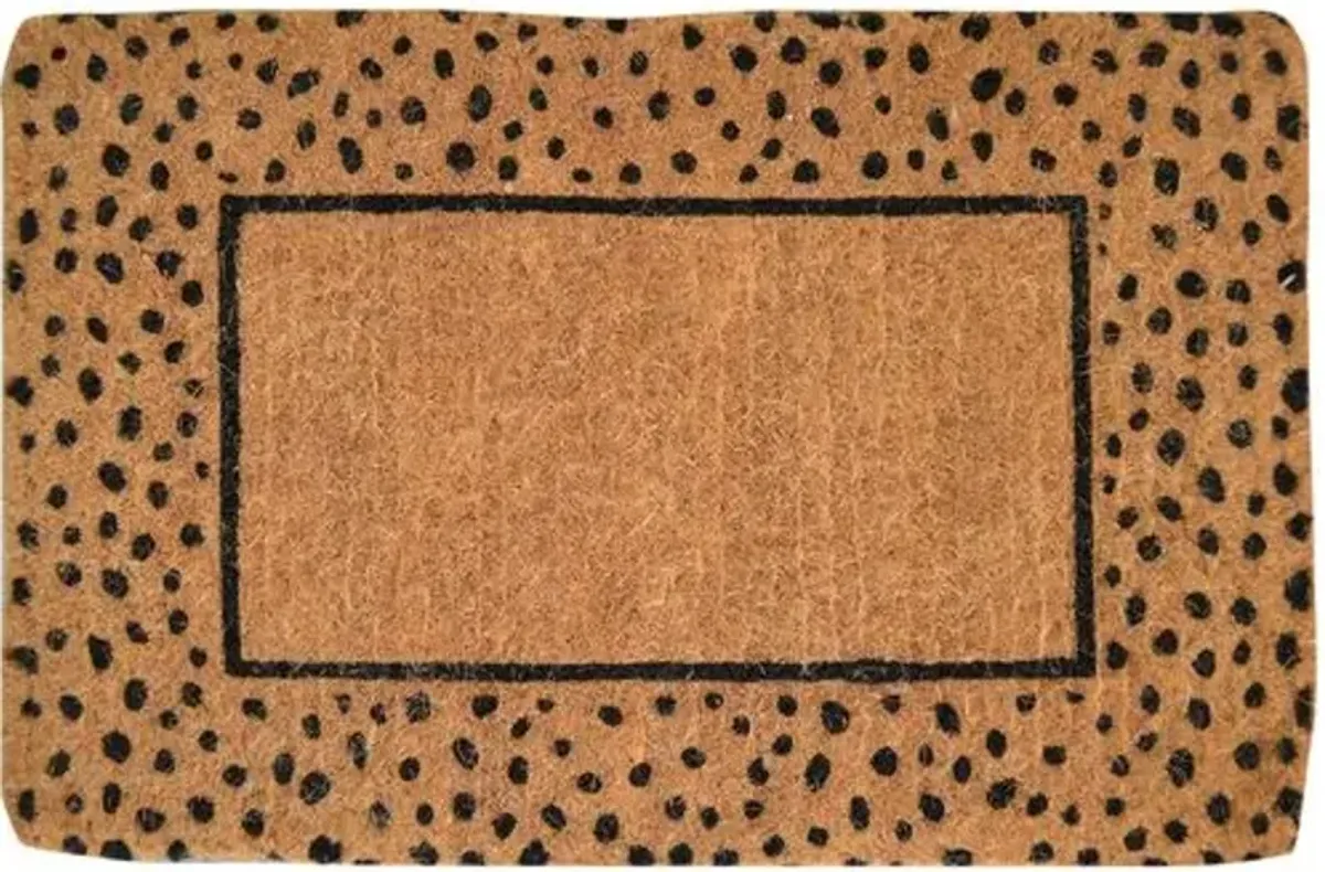 20x30 Cheetah Doormatcolor - Handcrafted - Brown