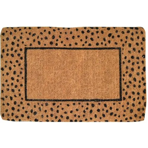 20x30 Cheetah Doormatcolor - Handcrafted - Brown