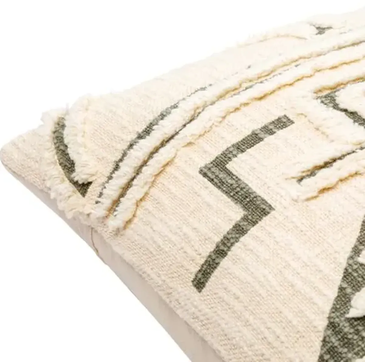 Trina Pillow - Beige/Green