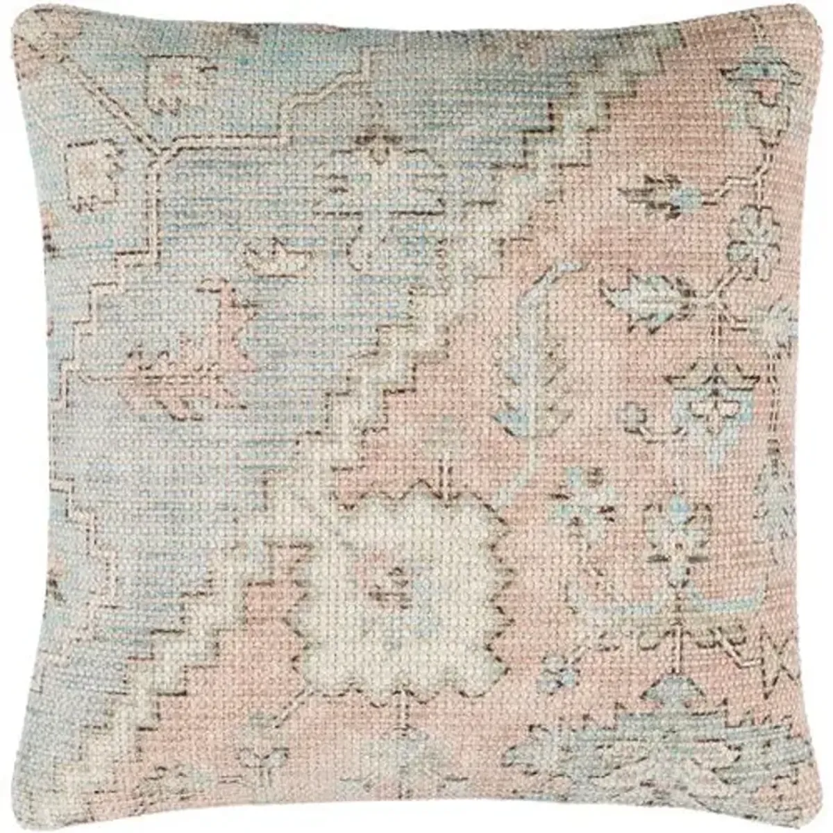 Drew Pillow - Cream/Pink