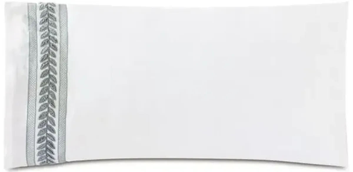 Amberlynn Sham - White With Left Trim - Eastern Accents