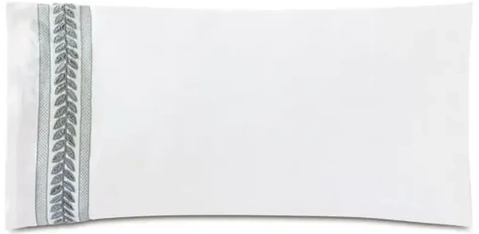 Amberlynn Sham - White With Left Trim - Eastern Accents