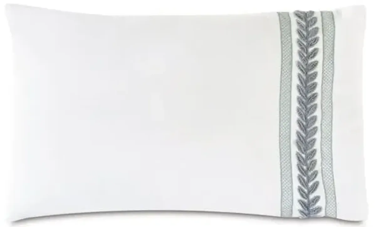 Amberlynn Sham - White With Right Trim - Eastern Accents