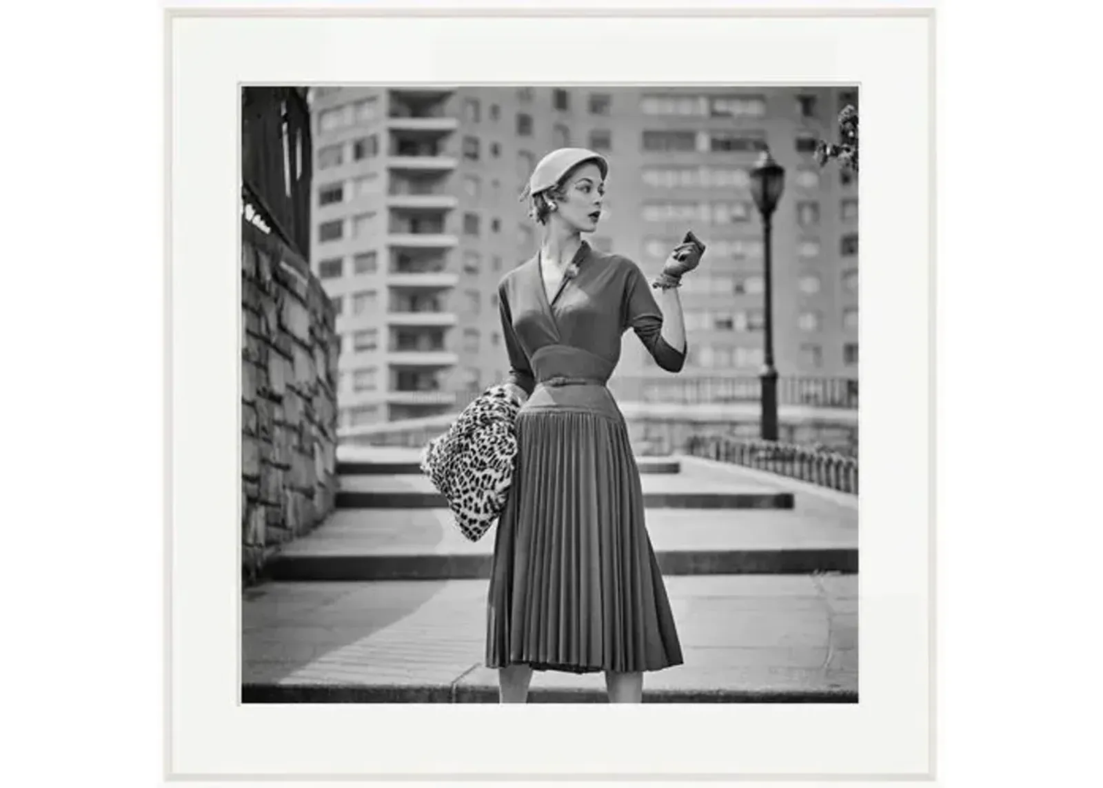 Slim Aarons - Jean Patchett for Saks Fifth Ave - White