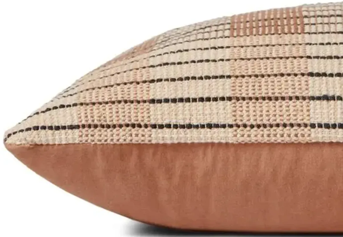 Onofre 13x21 Pillow - Ivory/Brown - Amber Lewis x Loloi