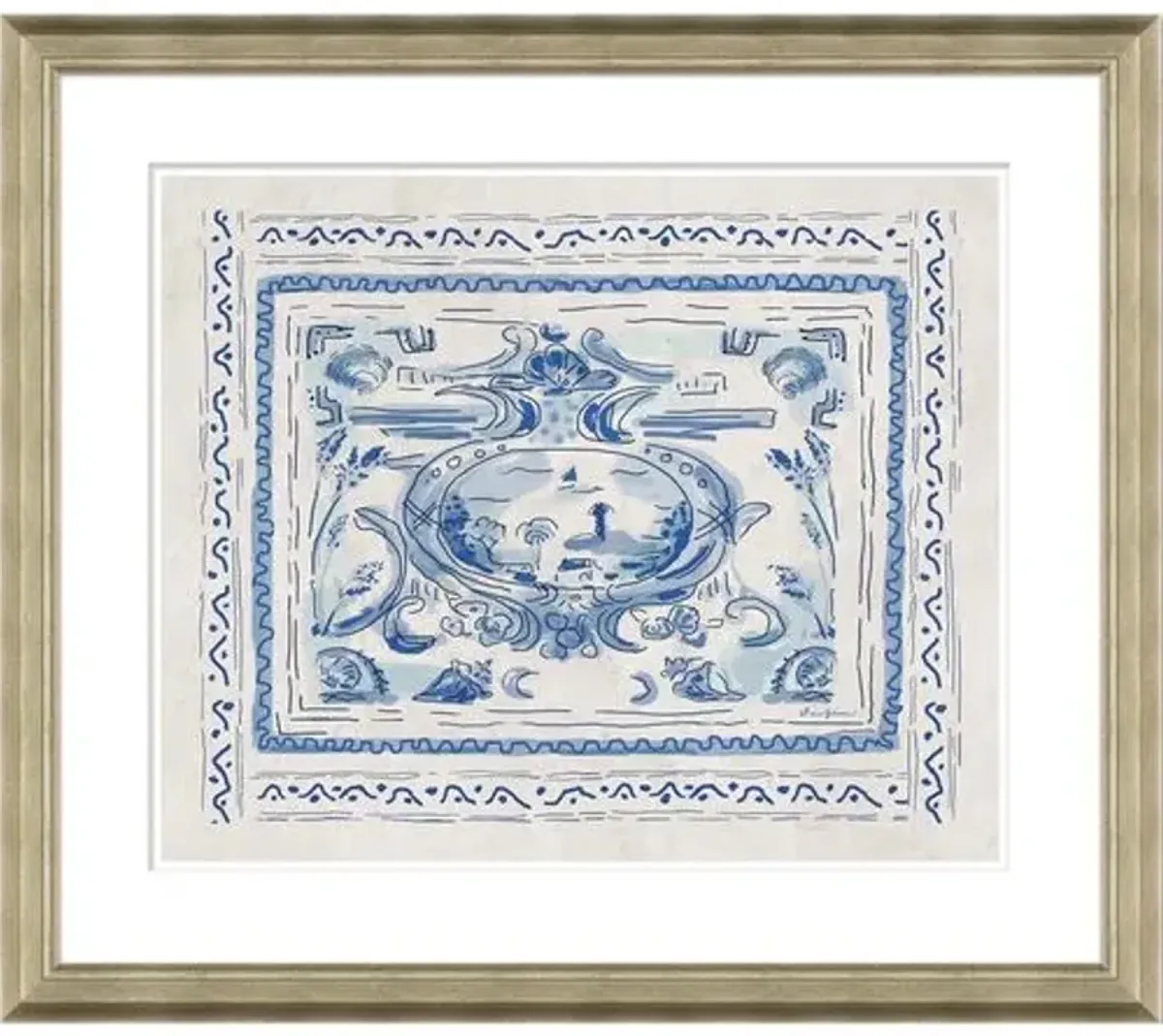 Dana Gibson - Pliny Toile Crest - Soicher Marin - Silver