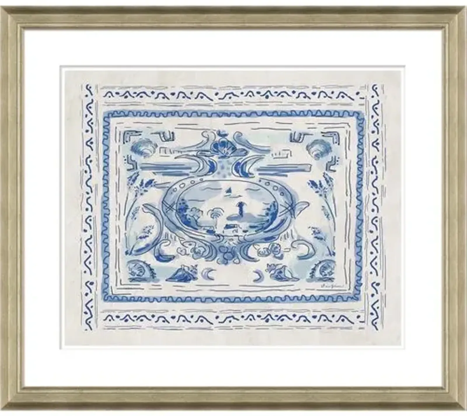 Dana Gibson - Pliny Toile Crest - Soicher Marin - Silver