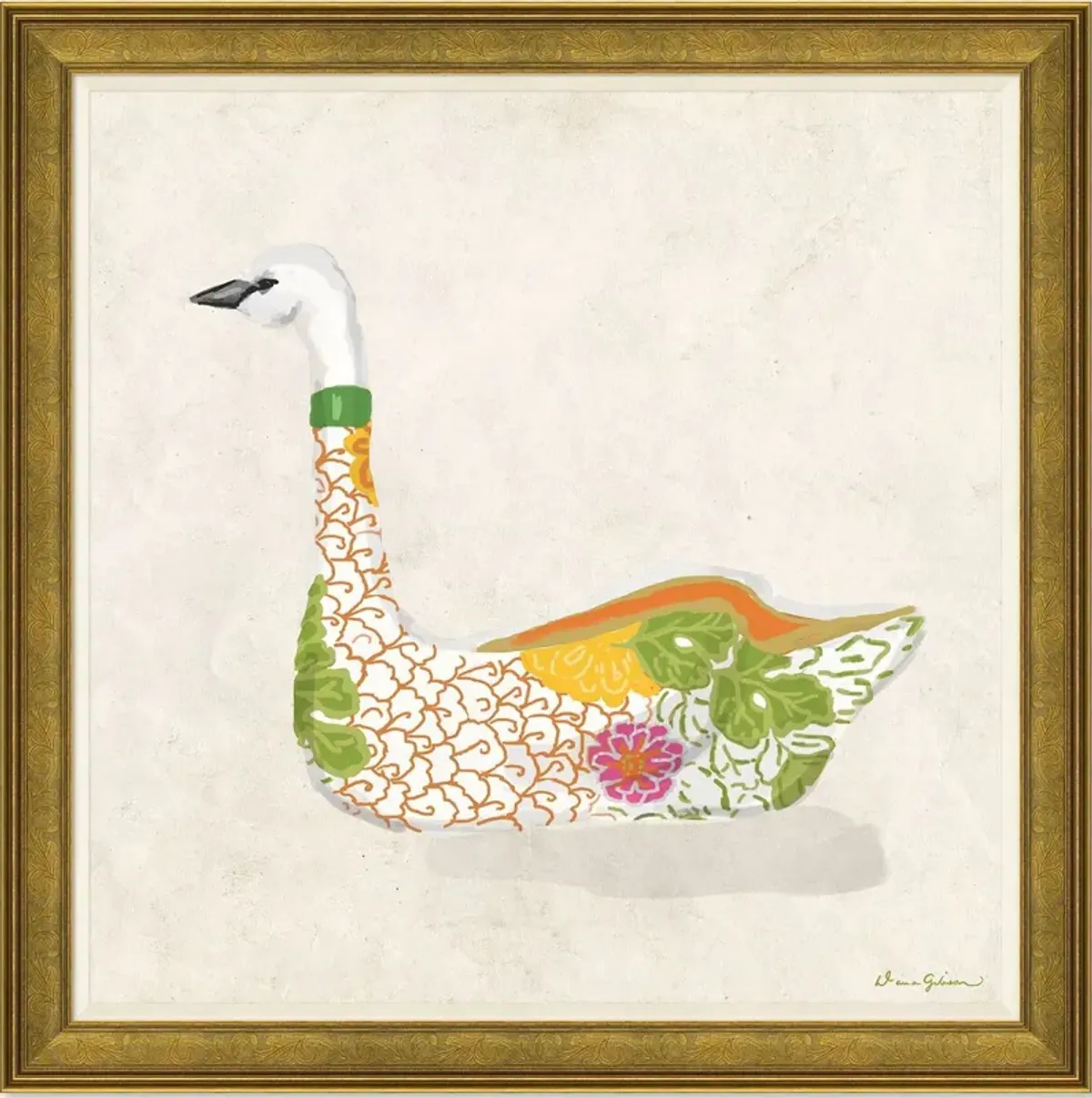 Dana Gibson, Kimono Swan in Multi II
