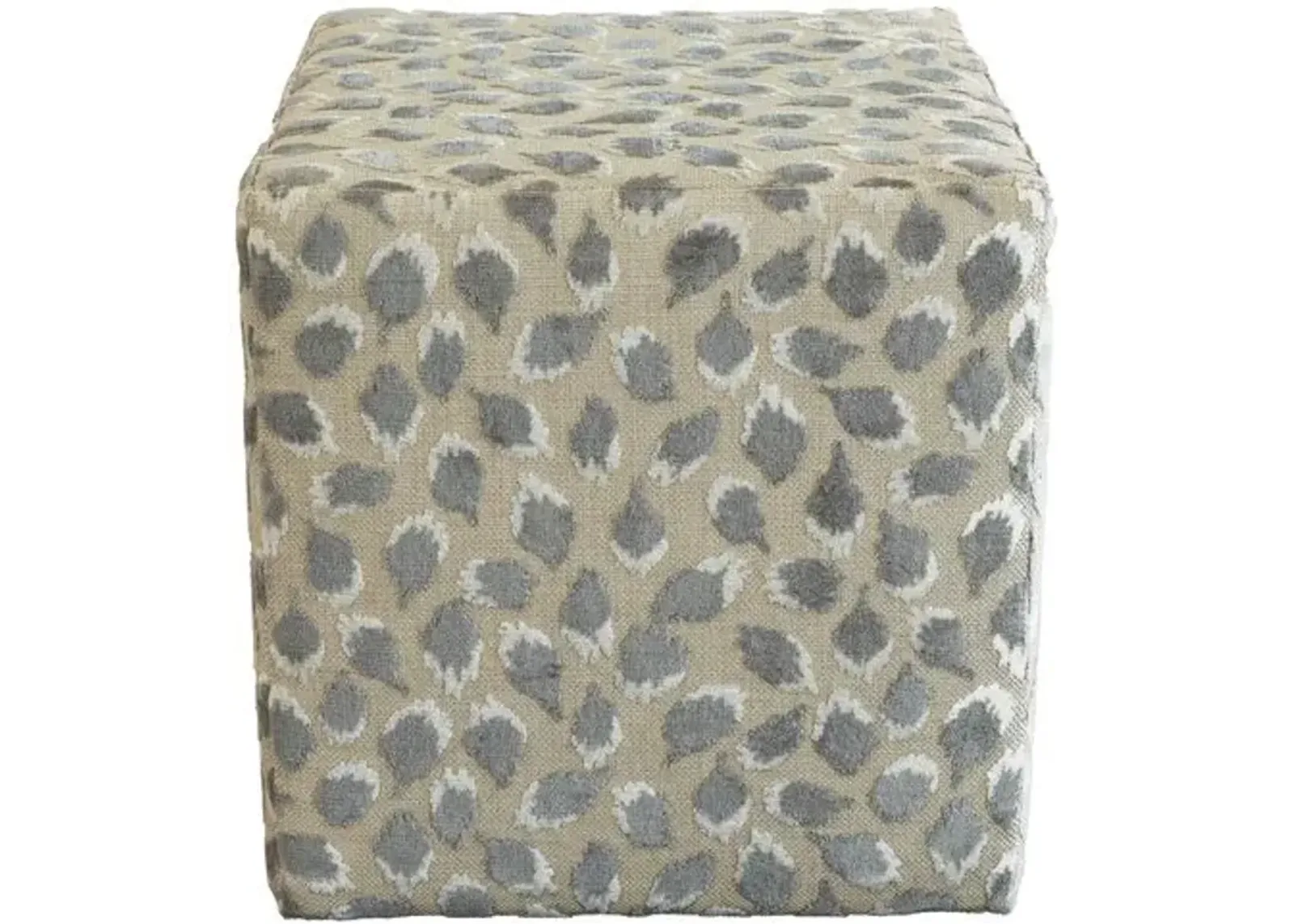 Trinka Cube Ottoman - Gray