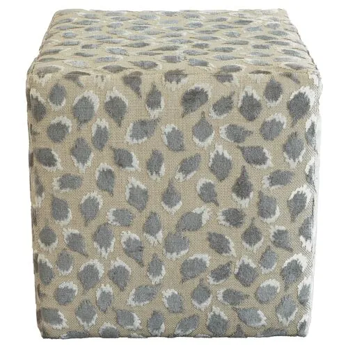 Trinka Cube Ottoman - Gray