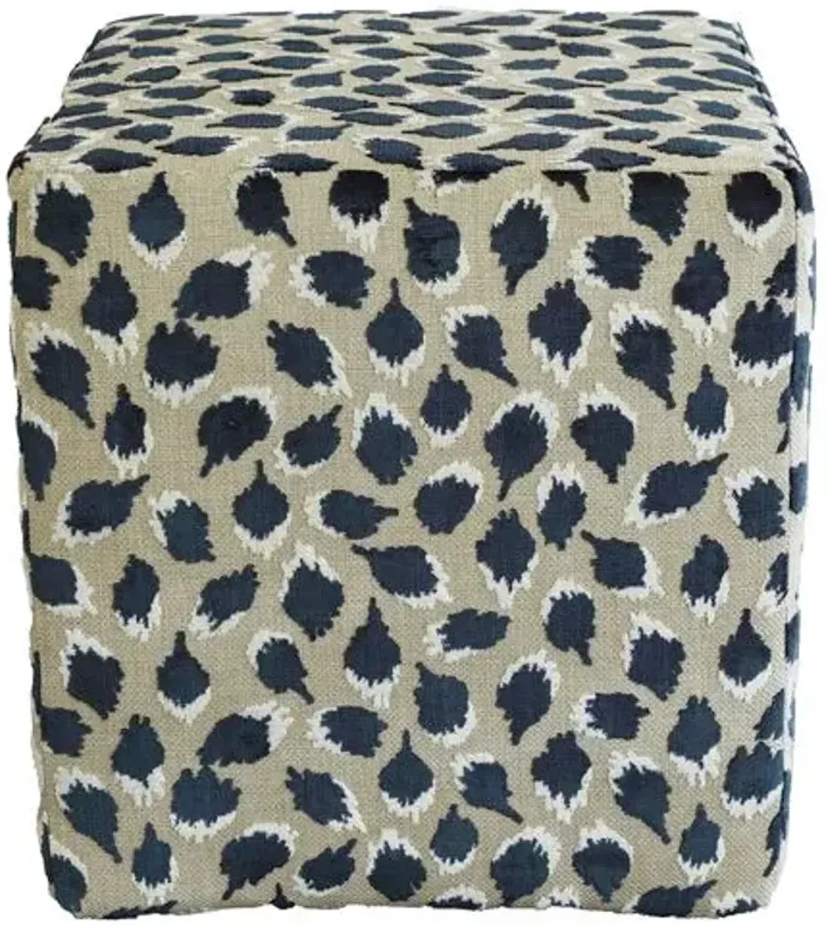 Trinka Cube Ottoman - Blue