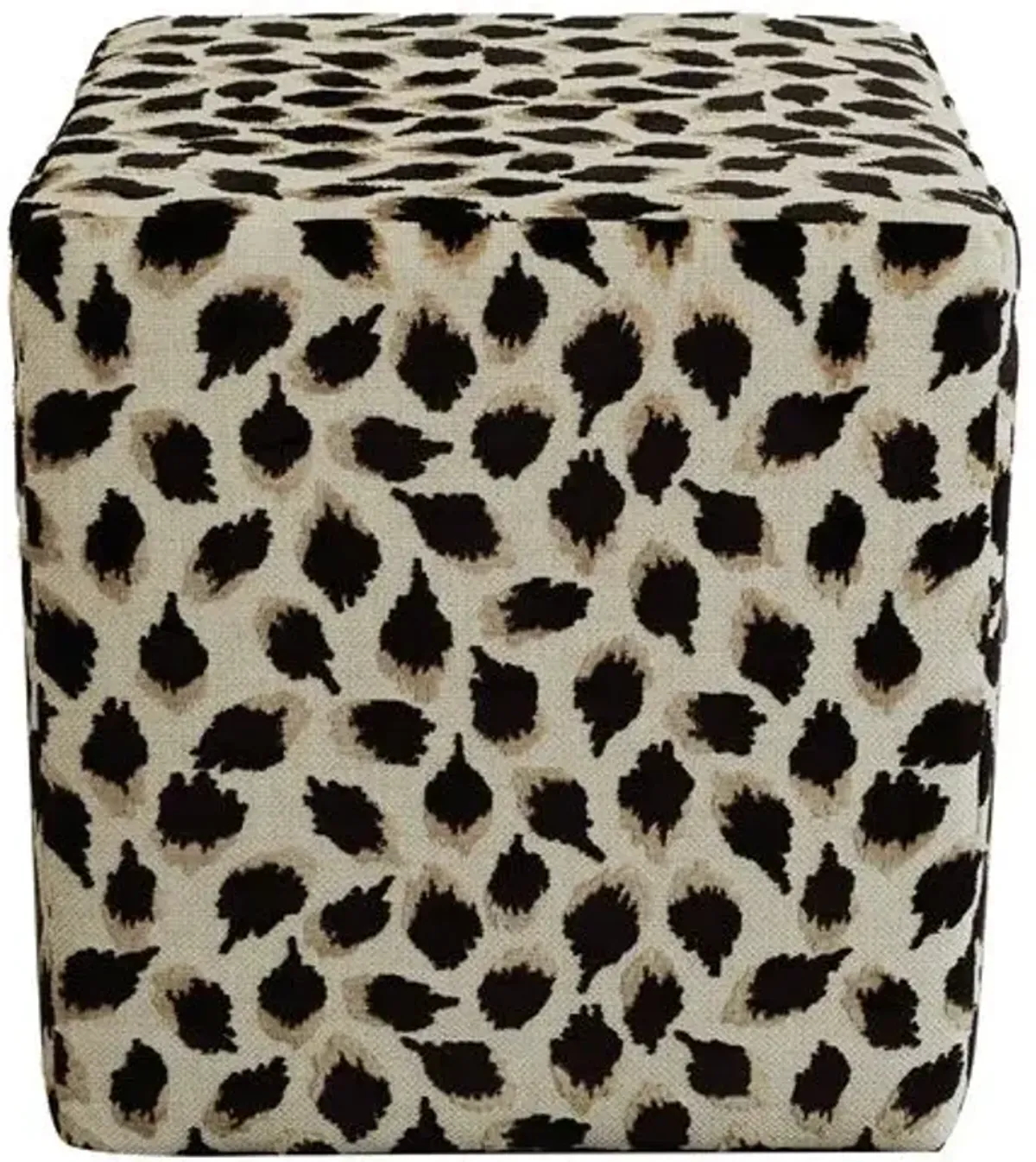 Trinka Cube Ottoman - Black