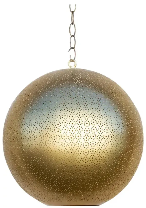 Gold Filigree Lucknow Pendant Lantern - de-cor