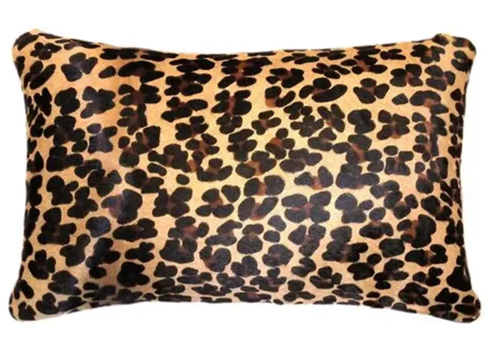 Leopard Hide Lumbar Pillow - Beige/Brown - Le-Coterie