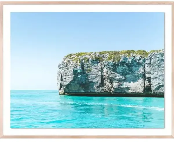 Tommy Kwak - Limestone Cliff - West Caicos Photograph - Beige