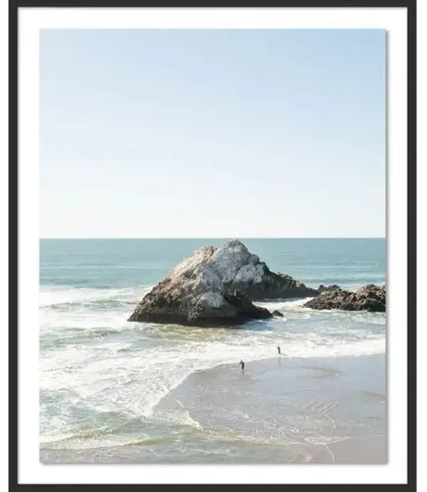 Tommy Kwak - Fishermen - Ocean Beach - San Francisco Photograph - Black