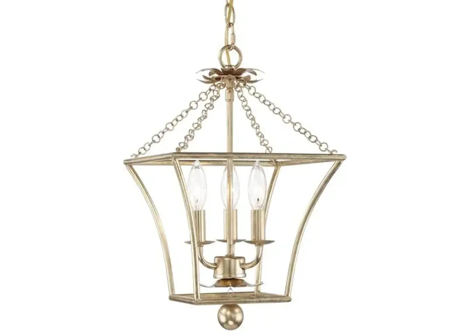 Broche 3-Light Lantern - Antique Gold - Crystorama