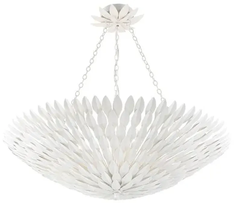 Broche 8-Light Chandelier - Matte White - Crystorama