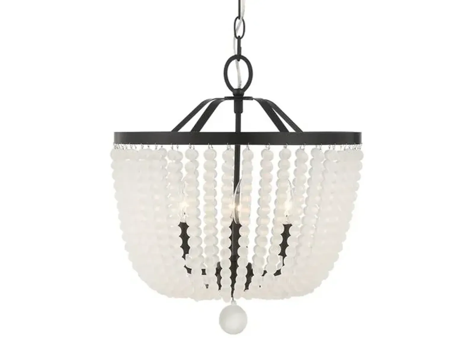 Rylee 4-Light Chandelier - Matte Black - Crystorama