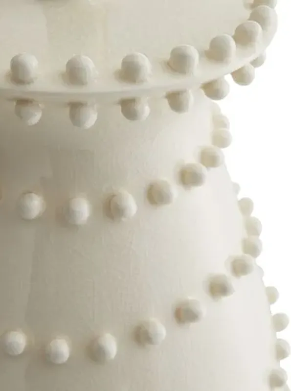 Spitzy Ceramic Table Lamp - Ivory