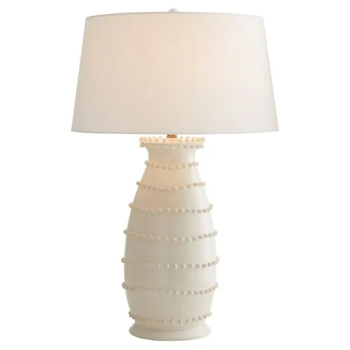 Spitzy Ceramic Table Lamp - Ivory