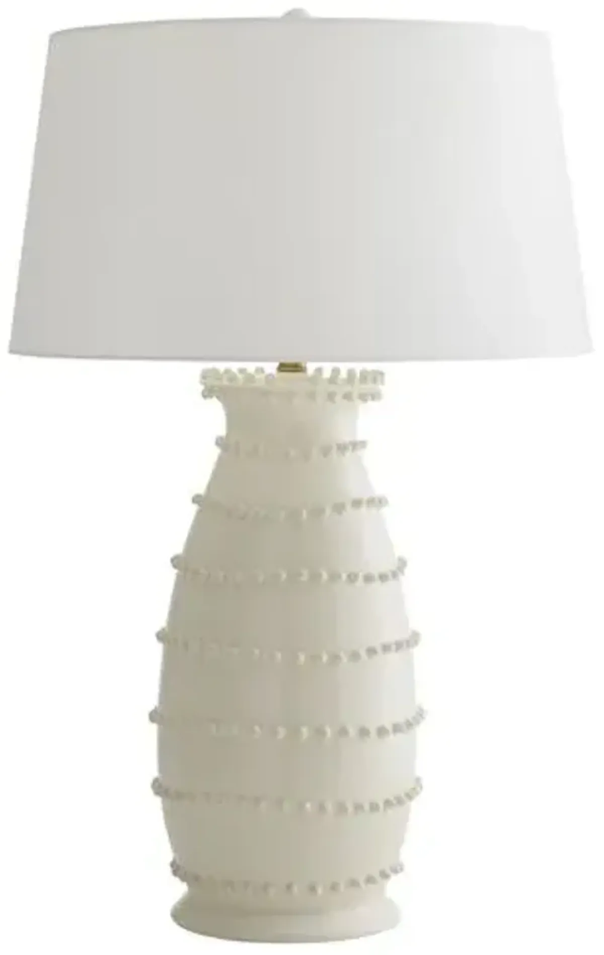 Spitzy Ceramic Table Lamp - Ivory