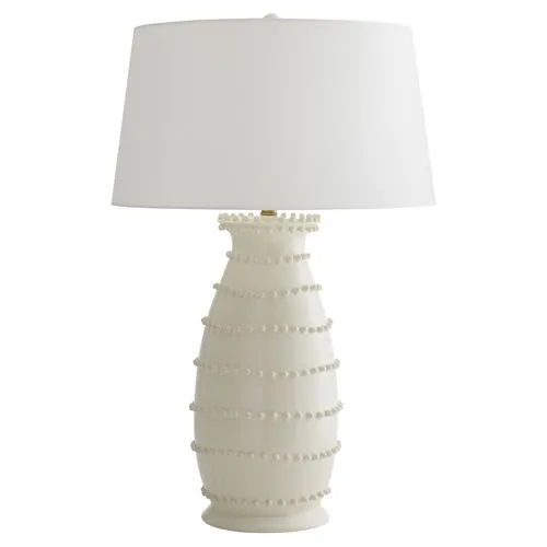 Spitzy Ceramic Table Lamp - Ivory