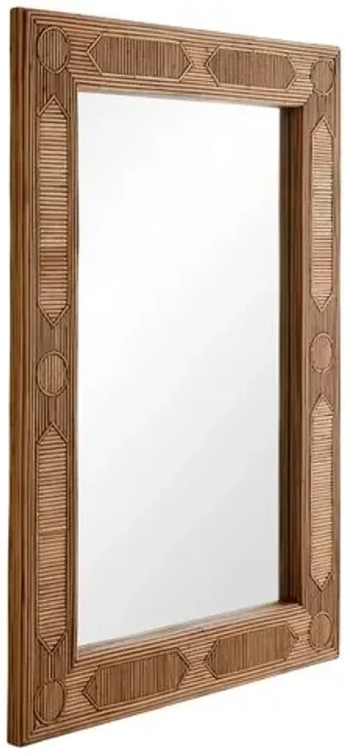 Madeline Rattan Wall Mirror - Natural